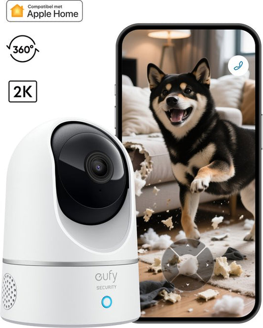 eufy e220 Security Binnencamera 2K Pan & Tilt - Indoor Cam