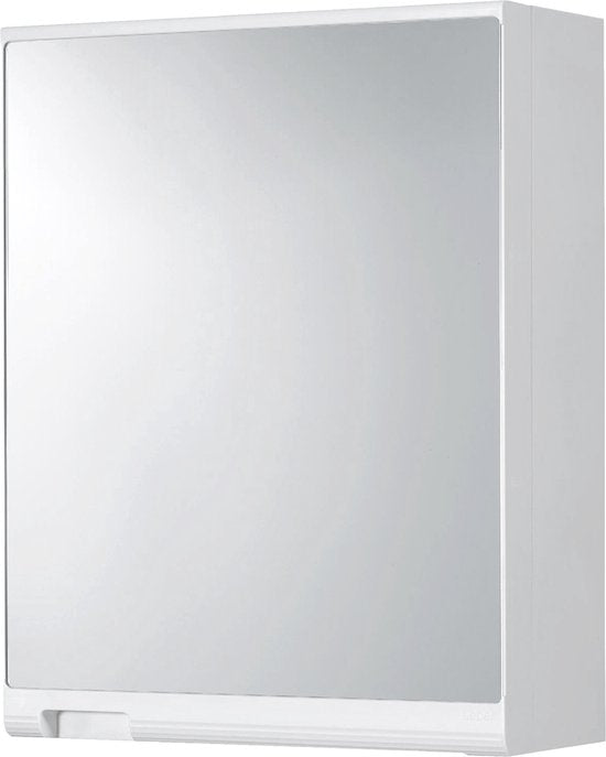 Differnz Spiegelkast - Kast met Spiegel - Badmeubel met 1 Deur - Badkamerkastje - Wit - 45x15x35cm