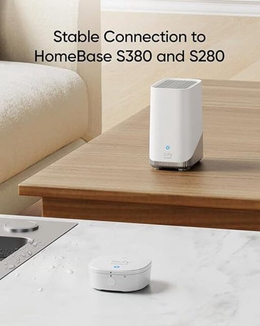 eufy Security Water and Freeze Sensor met Remote Alerts, IP65 Waterdicht, 2 Jaar Batterijduur, HomeBase Vereist, Compatibel met HomeBase S380 en S280, App Besturing
