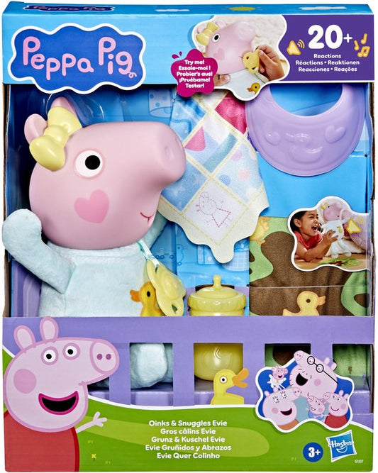 Hasbro Peppa Pig knuffel Evie - pluche speelgoed voor kinderen.