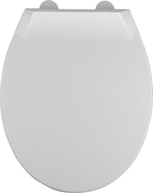 Allibert wc-bril MILA - thermoplastiek - soft close - inox scharnieren - afklikbaar - wit