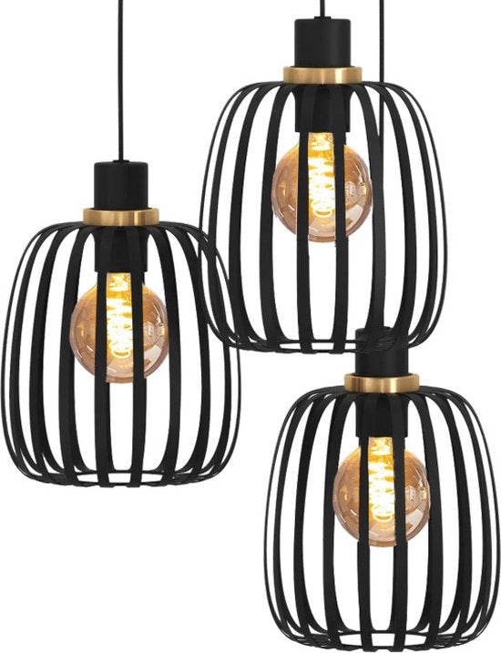 EGLO Pocicas Hanglamp - E27 - Ø 35 cm - Zwart