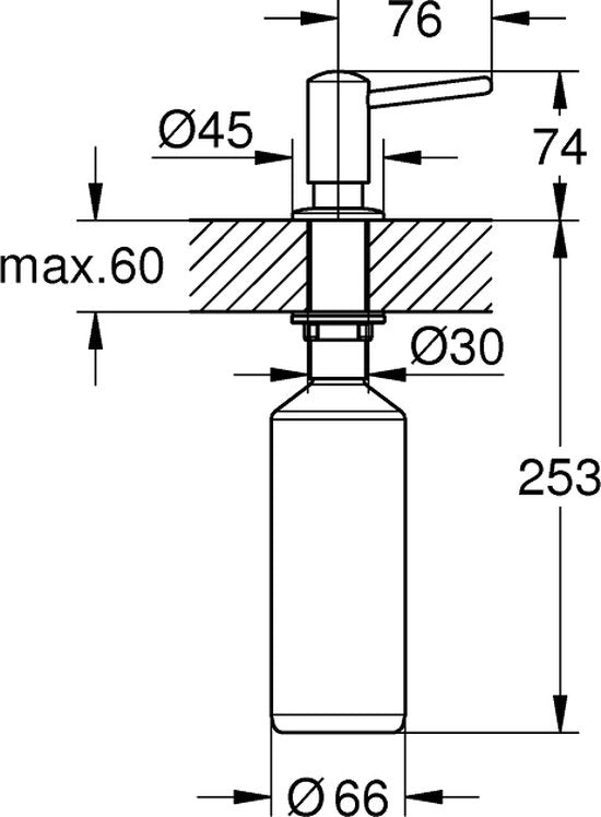 GROHE Contemporary Zeepdispenser - 500 ml - Chroom