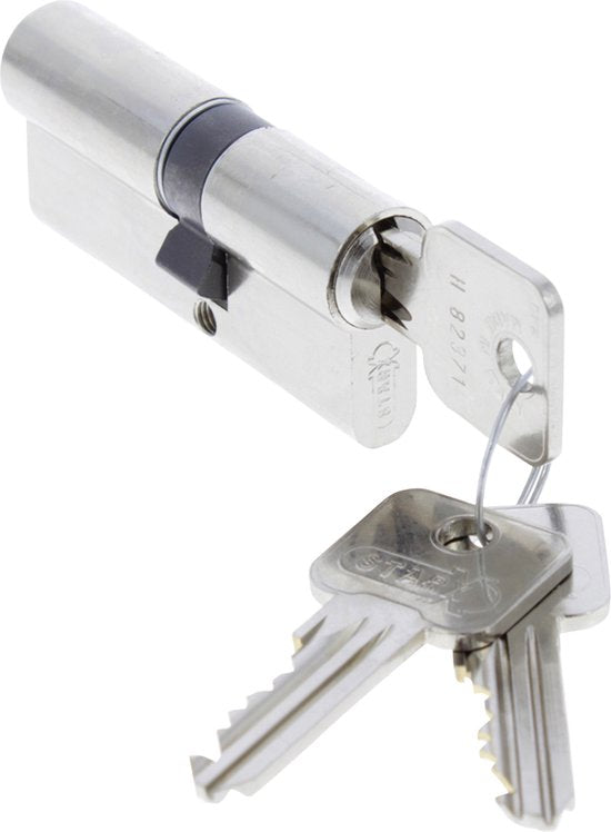 Starx Profielcilinder 30/40mm – Cilinderslot –Zwaar inbraakwerend – SKG** – Vernikkeld Messing