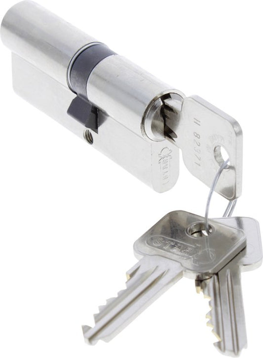 Starx Profielcilinder 30/40mm – Cilinderslot –Zwaar inbraakwerend – SKG** – Vernikkeld Messing