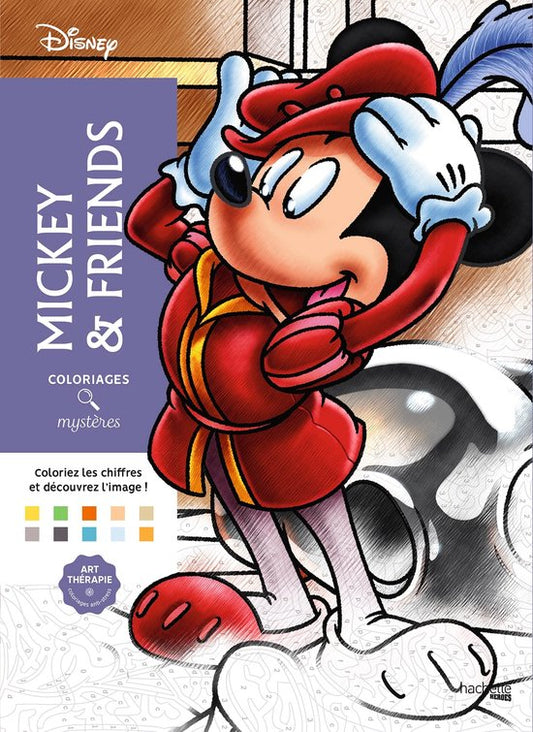 Coloriages Mystères Disney Mickey and friends - hachette - Kleuren op nummer kleurboek voor volwassenen en kinderen