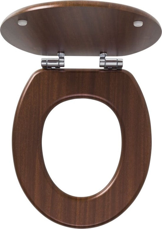 Tiger Douglas - WC bril - Soft Close - MDF / FSC - Walnoot