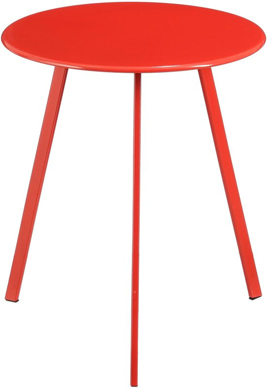 Mica Decorations Bijzettafel voor Buiten - H45 x Ø38 cm - Metaal - Rood