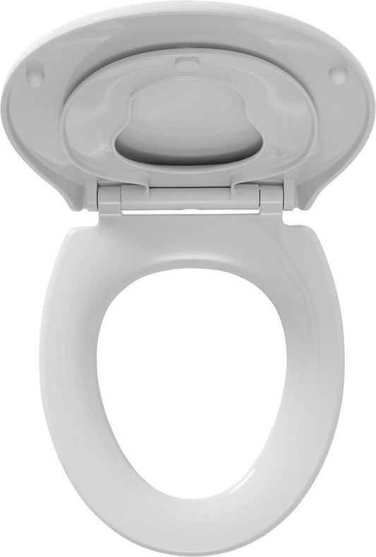 Tiger Tulsa - WC bril U-vorm - Toiletbril met deksel - Soft close - Easy Clean functie - Thermoplast Wit