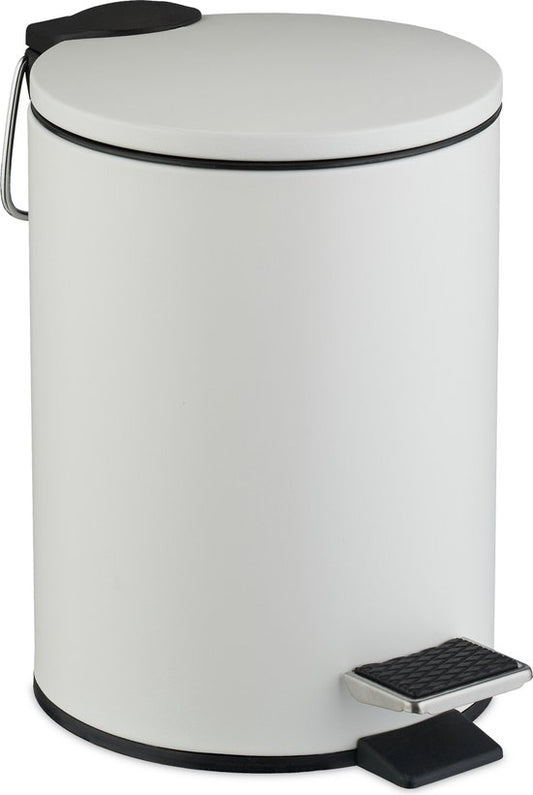 badkamer prullenbak - 3 l - softclose - binnenemmer - toilet - wc - wit