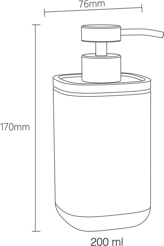 Sealskin Mind - Zeepdispenser 200 ml vrijstaand - Donkergroen