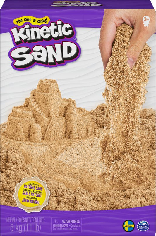 Kinetic Sand - 5 kg origineel kinetisch zand - Bruin - Natuurlijk Zand - Sensorisch speelgoed