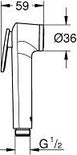 GROHE Tempesta-F Trigger Spray 30 Handdouche - 1 straalsoort - Chroom