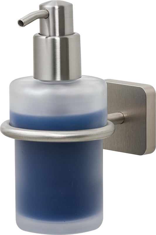 Tiger Onu - Zeepdispenser Wandmontage 180 ml - Zonder boren - Boren of lijmen - RVS geborsteld