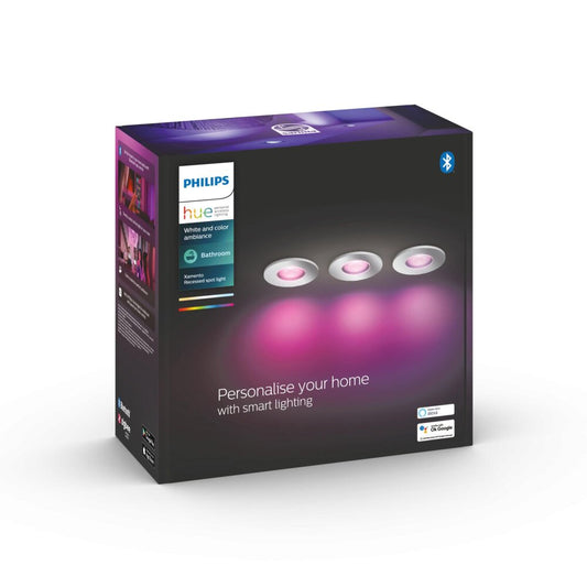 Philips Hue Xamento badkamerinbouwspot 3 pack chroom