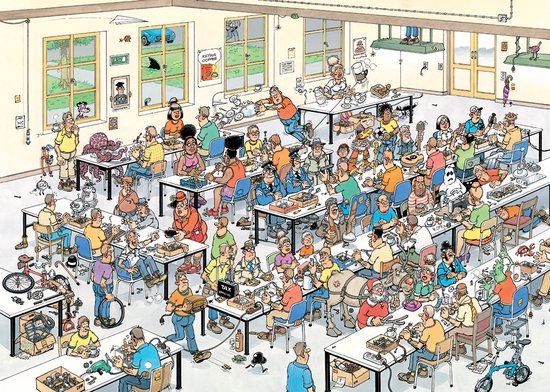 Jan van Haasteren - Kunnen wij het maken? - 1000 stukjes puzzel - Legpuzzel voor volwassenen