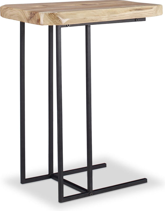 bijzettafel - hout - voor bank - 60 x 34 x 49,5 cm