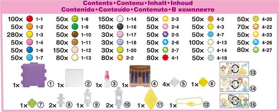 Aquabeads Disney Prinses Box- complete set 2500 parels