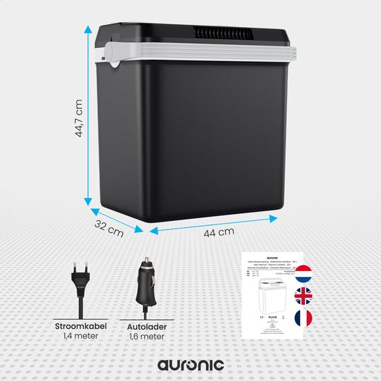 Auronic Koelbox Elektrisch 12V en 230 volt - 25L