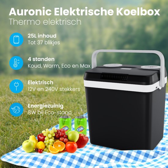 Auronic Koelbox Elektrisch 12V en 230 volt - 25L