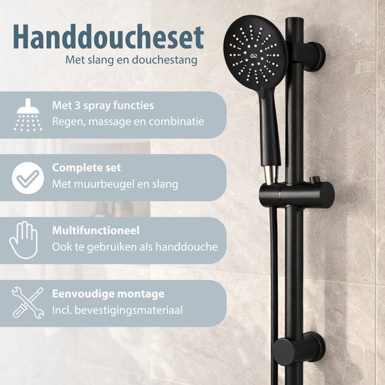 Bath & Shower Bath & Shower Doucheset Handdouche - mat zwart