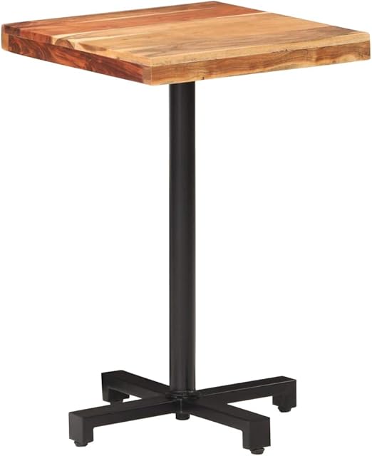 Bistrotafel, vierkant, 50 x 50 x 75 cm, massief acaciahout