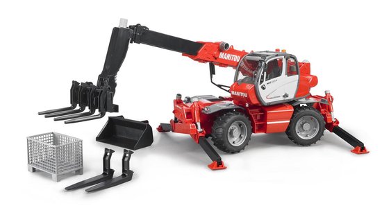 Bruder 2129  Manitou MRT 215  met accessoires