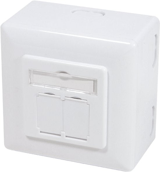 CAT6 UTP / STP opbouwdoos - wit