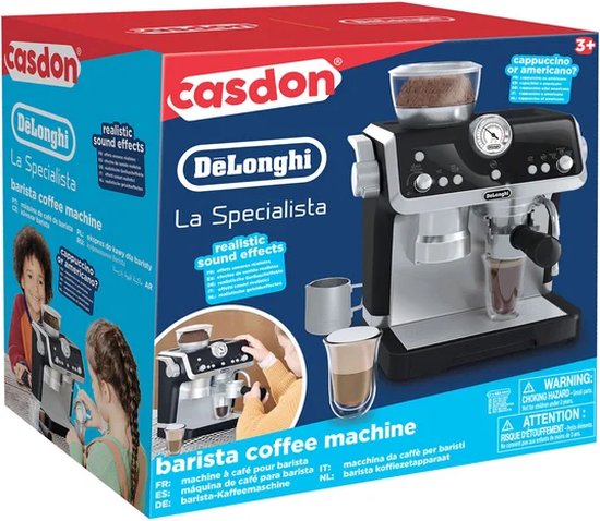 Casdon DeLonghi Barista Koffiezetapparaat - Met Realistische Geluidseffecten - Speelgoed Koffiezetapparaat