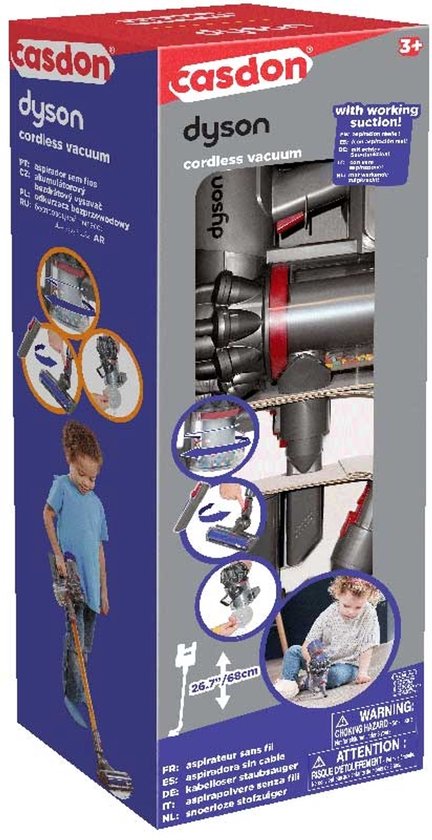 Casdon Dyson Cordless Vacuum-kinder stofzuiger- speelgoed stofzuiger - Dyson kids
