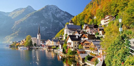 Castorland Hallstatt, Austria – Puzzel – 4.000 stukjes – Satijnen afwerking – Perfecte pasvorm – Europese kwaliteit