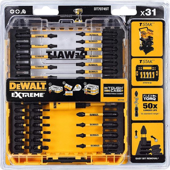 DeWalt EXTREME® FlexTorq™ - Schroefbit Set - 31 Delig
