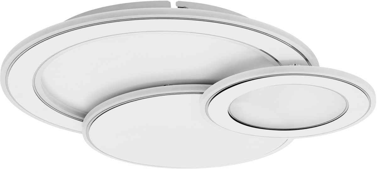 EGLO Mentalurgia Plafond- en Wandlamp - 49,5 cm - Wit/Chroom