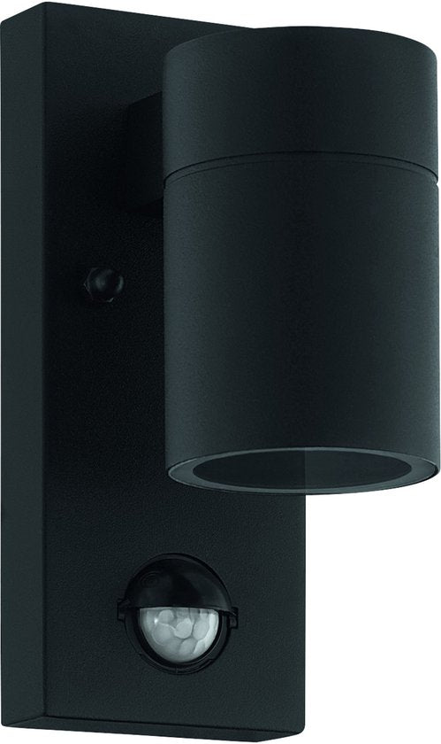 EGLO Riga 5 Wandlamp Buiten - GU10 - 16,5 cm - Beweginssensor - Zwart