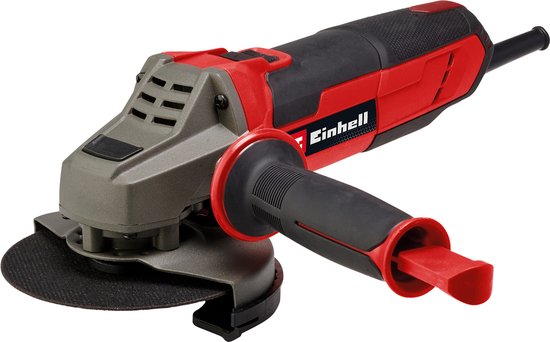 Einhell Haakse Slijper TE-AG 125/1010 - 1010 W - Onbelast toerental: 12.000 t/min - Ø125 mm - Incl. 1x Slijpschijfbescherming - Excl. Slijpschijf