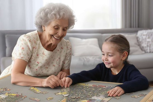 Feel Home - Puzzelbord Luxury met opbergsysteem, vilt- en kantelfunctie - 4 lades - 1000 stukjes - Met draaibare ringstandaard