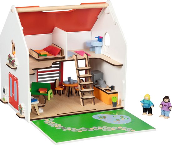 GOKI Poppenhuis - City Life - Draagbaar - 30,5X23X30Cm - 3 Jaar