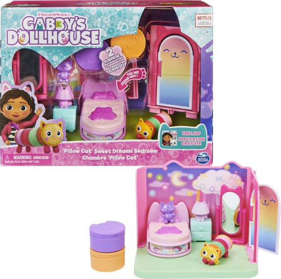 Gabby's Poppenhuis - Kussenkat's Slaapkamer-speelset