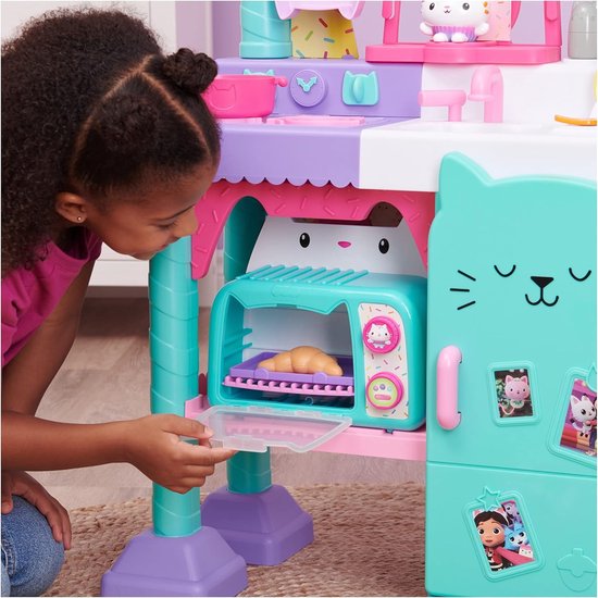 Gabby's Poppenhuis - Cakey's Oven - Speelgoedkeuken met licht en geluid - met keukenaccessoires en speelgoedeten