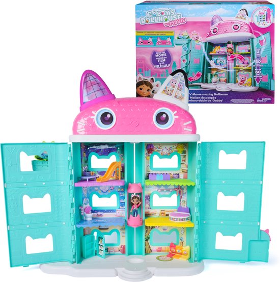 Gabby’s Poppenhuis De Film – Poppenhuis - + 60cm hoog - vanaf 3 jaar - met Speelfiguur & Accessoires