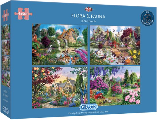 Gibsons - Cottage by the Brook (door Dominic Davison) - 636 stukjes 48×34cm (b×h) - Legpuzzel voor volwassenen