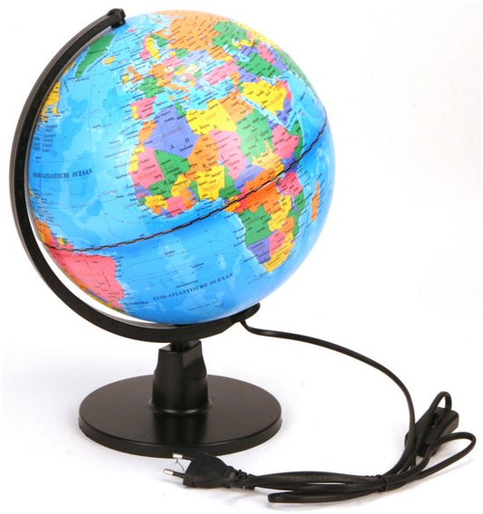 Globe met LED Licht - Nederlands - 25 cm