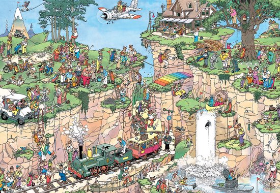 Jan van Haasteren - De Golfbaan - 5000 stukjes puzzel - Legpuzzel voor volwassenen - JVH