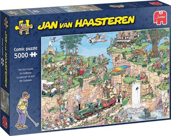 Jan van Haasteren - De Golfbaan - 5000 stukjes puzzel - Legpuzzel voor volwassenen - JVH