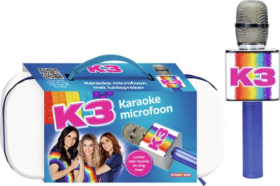 K3 karaoke microfoon - met geluidseffecten en luidspreker