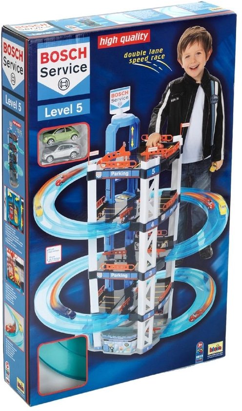 Klein Toys - Bosch mini speelgoed parkeergarage - autogarage - speelgoedgarage - vijf verdiepingen