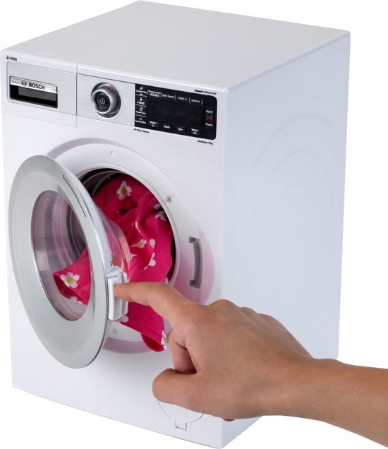 Klein Toys Bosch speelgoed wasmachine - incl. realistische functies - incl. bijpassende geluiden - wit