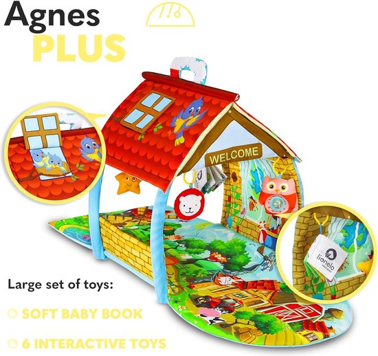 Lionelo Agnes Plus - Speelkleed - 2in1 - Speelgoed - Zeer grote afmeting