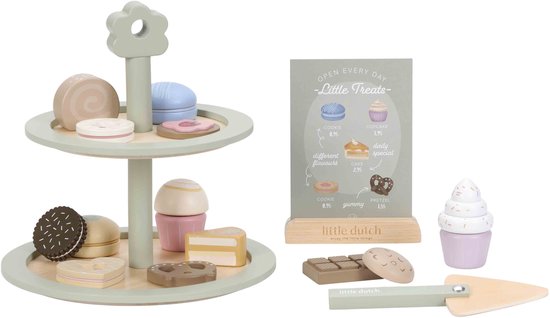 Little Dutch Etagère met gebak FSC.