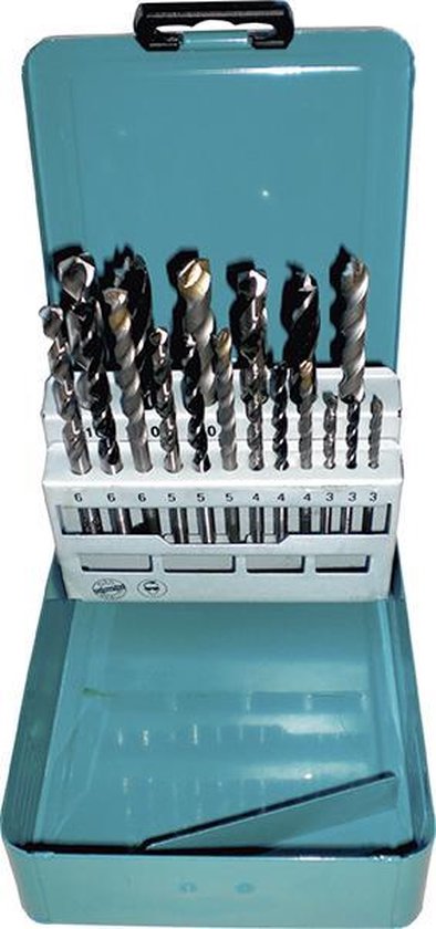 Makita - D-46202 - 18-delige - hout, steen en metaalborenset - 3/4/5/6/8/10 mm
